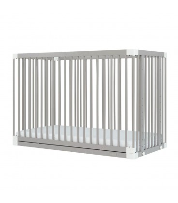 Beblum Starling Convertible Baby Cot Frame only - Owl Grey