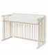 Beblum Starling Convertible Baby Cot Bundle (Beige Bedding Set) - Dove White