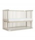 Beblum Starling Convertible Baby Cot Bundle (Safari Bedding Set) - Dove White