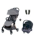 Beblum Navuto+ Auto Fold Stroller (23/24 Edition) Travel System - Mercury Nova (Lava)