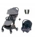 Beblum Navuto+ Auto Fold Stroller (23/24 Edition) Travel System - Mercury Nova (Lava)