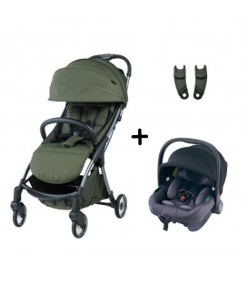 Beblum Navuto+ Auto Fold Stroller (23/24 Edition) Travel System - Mercury Nova (Alpine)