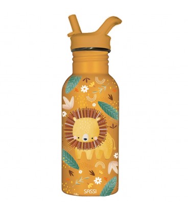 Sassi Stainless Steel Bottle - Chompy The Lion (500ml)