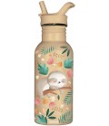 Sassi Stainless Steel Bottle - Gnawy the Sloth (500ml)