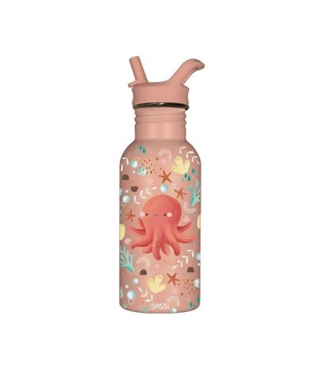 Sassi Stainless Steel Bottle - Slurpy The Octopus (500ml)