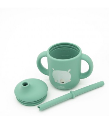 Sassi Silicone Straw Cup - Munchy the Bear