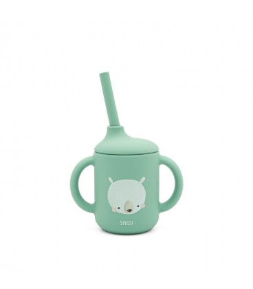 Sassi Silicone Straw Cup - Munchy the Bear