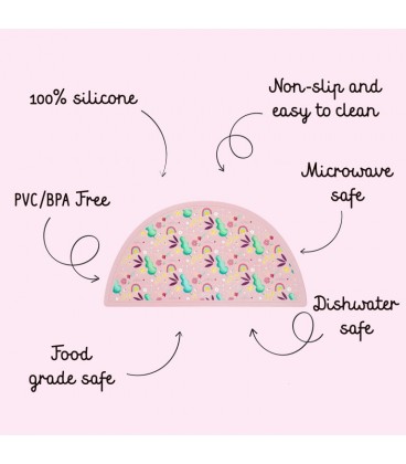 Sassi Silicone Placemat - Sparkly the Unicorn