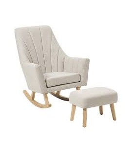 [TMC Exclusive] Tutti Bambini Jonah Luxe Rocking Chair & Footstool (Mushroom)