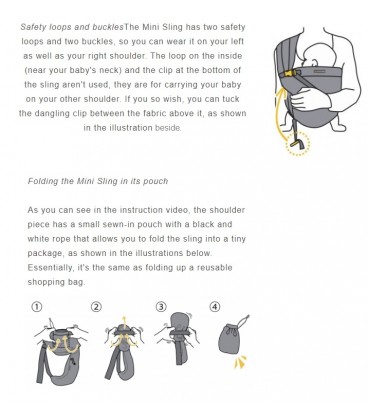 MiniMonkey Mini Sling - Blue