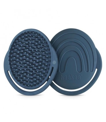 Haakaa Rainbow  Silicone Shampoo Brush (Steel Blue)