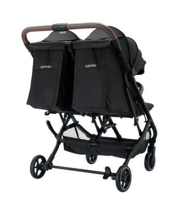 Beblum Gemini Twin Stroller - Space Black