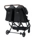 Beblum Gemini Twin Stroller - Space Black