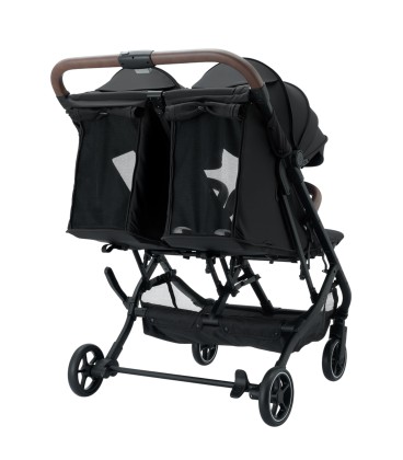 Beblum Gemini Twin Stroller - Space Black