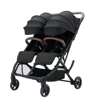 Beblum Gemini Twin Stroller - Space Black