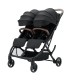 Beblum Gemini Twin Stroller - Space Black
