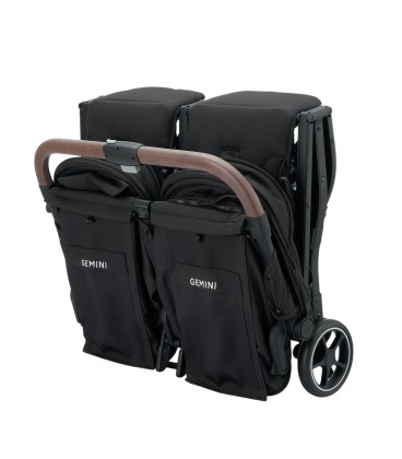 Beblum Gemini Twin Stroller - Space Black