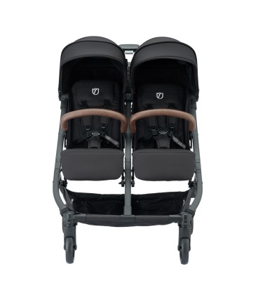 Beblum Gemini Twin Stroller - Space Black