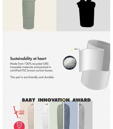 Umee Odourless Diaper Pail - Beige