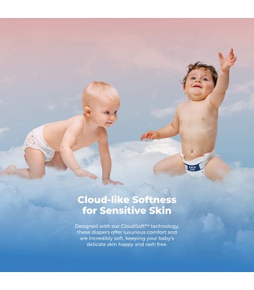 Peachy Bum Cloud Soft Diaper Pants (Size XL) 34 pcs