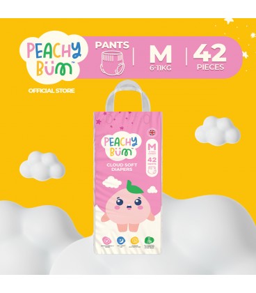 Peachy Bum Cloud Soft Diaper Pants (Size M) 42 pcs