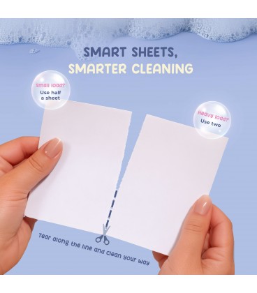 Peachy Bum Baby Safe Laundry Sheets (50 Sheets)