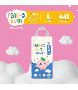 Peachy Bum Cloud Soft Diaper Pants (Size L) 40 pcs