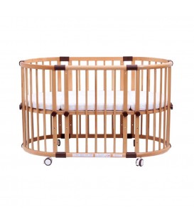 Beblum Sam Crib 8 in 1 Baby Cot Bundle (Natural)