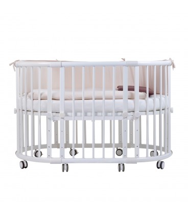Beblum Sam Crib 8 in 1 Baby Cot Bundle (Natural)