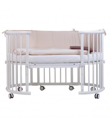 Beblum Sam Crib 8 in 1 Baby Cot Bundle (Natural)