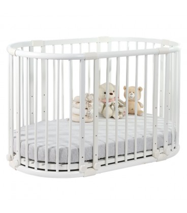 Beblum Sam Crib 8 in 1 Baby Cot Bundle (Natural)