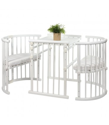 Beblum Sam Crib 8 in 1 Baby Cot Bundle (Natural)
