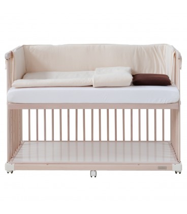 Beblum Starling Convertible Baby Cot Bundle - Blushing Dove