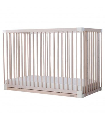 Beblum Starling Convertible Baby Cot Bundle - Blushing Dove