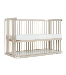 Beblum Starling Convertible Baby Cot Bundle - White Dove