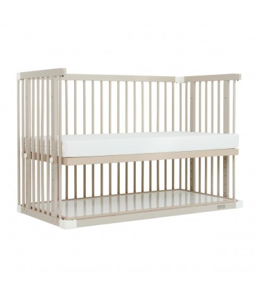 Beblum Starling Convertible Baby Cot Bundle - White Dove