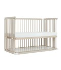 Beblum Starling Convertible Baby Cot Bundle - White Dove