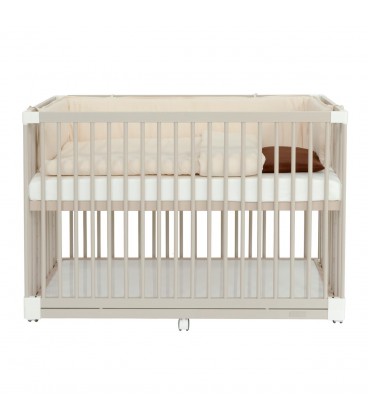 Beblum Starling Convertible Baby Cot Bundle - White Dove