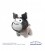 [Sanrio X MofmoFriends] Kuromi British Shorthair Plush (Medium)