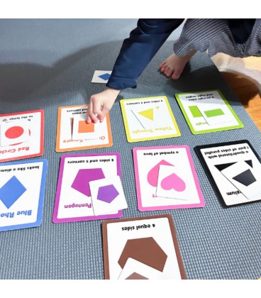 Curios Matching Flashcard - Colours & Shapes