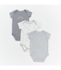 Not Too Big Elephant Bodysuit -3 Pack (0-3M)