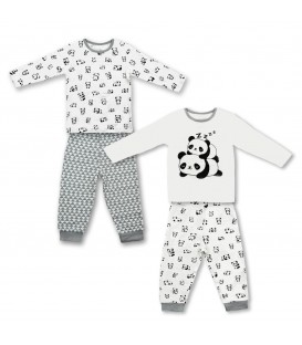 Not Too Big Panda Pyjamas - 2 Pack (0-3M)