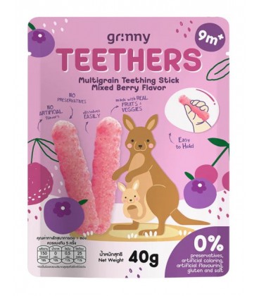 Grinny Multigrain Teething Stick Mixed Berry