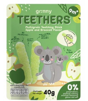 Grinny Multigrain Teething Stick Apple and Broccoli