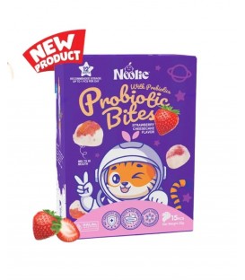 Noolie Probiotic Bites with Prebiotics (Strawberry Cheesecake Flavor)