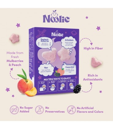 Noolie Mighty Melts with Antioxidant Fruits (Mulberry and Peach Flavor)