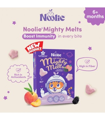 Noolie Mighty Melts with Antioxidant Fruits (Mulberry and Peach Flavor)