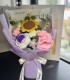 Crotchet Flower Bouquet- Purple