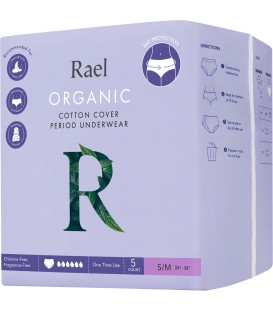 Rael Organic Cotton Period Underwear 5s (S/M)