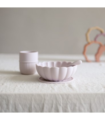 Mellow Kiku Silicone Dinnerware Set - Orchid Hush